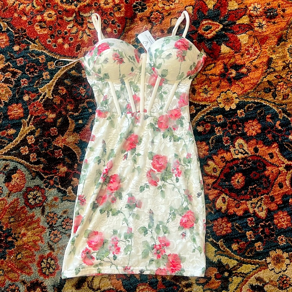 Windsor Dress New with tags! Ivory with floral lace